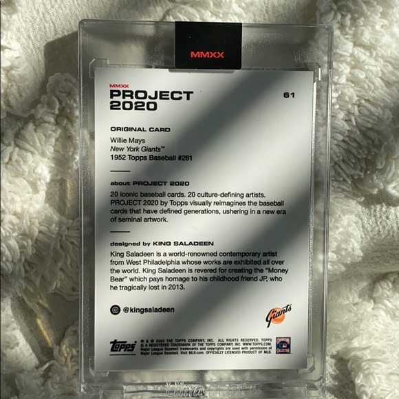 TOPPS PROJECT 2020-WILLE MAYS BY KING SALADEEN - Picture 7 of 8